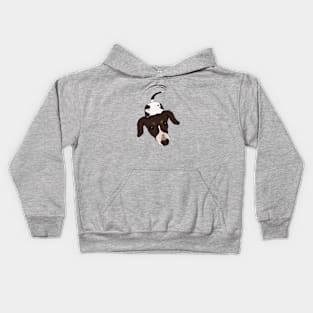 The cow-dog wants your food Kids Hoodie